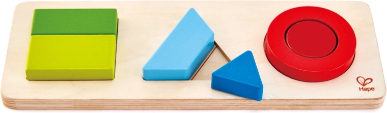 Holzpuzzle geometrische Formen