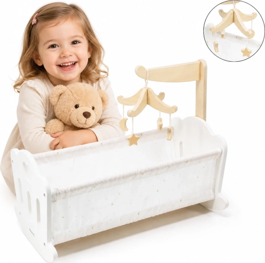 Viga PolarB Holzwiege für Puppen
