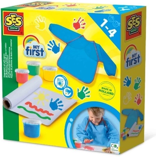 SES Creative My First Fingerfarben mit Schürze