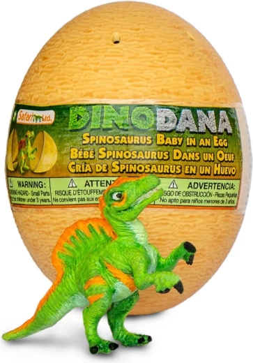 Safari Ltd. Figur des Spinosaurus-Jungtiers mit Ei mit erweiterter Realität
