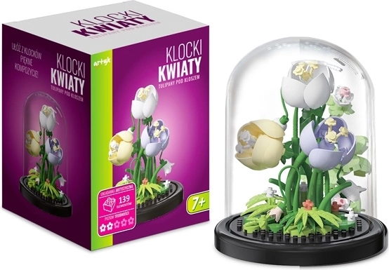 Bauset: Tulpen unter dekorativer Haube (139 Teile)