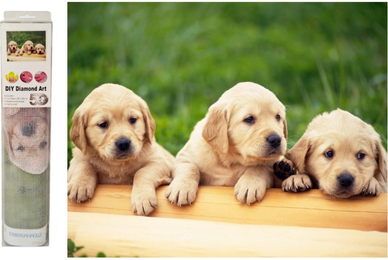 Diamantmosaik Labrador-Hündchen – 1 Stück