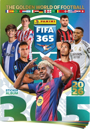 Panini FIFA 365 2025/2026 Sammelalbum für Sticker + Stickerbogen