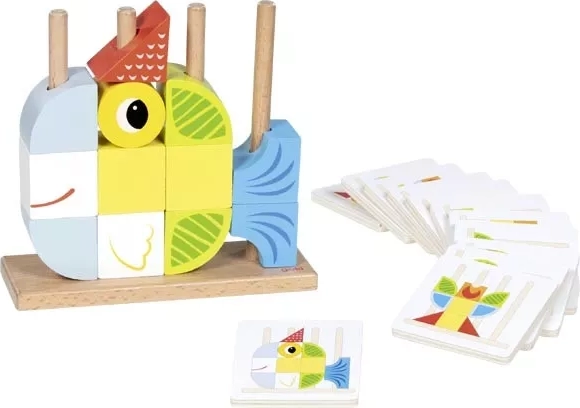 Goki Holzpuzzle mit Vorlagen