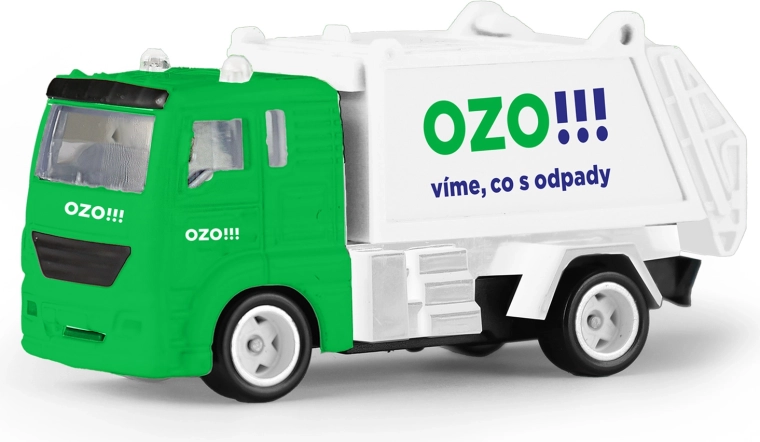 Metall-Müllabfuhrfahrzeug OZO 7 cm