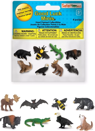 Wildes Amerika – Safari Ltd. Good Luck Minis Funpack (8 Minifiguren)