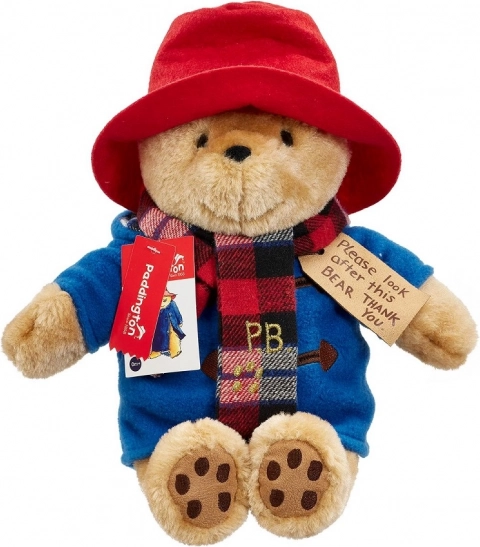 Plüschbär PADDINGTON mit Schal – groß