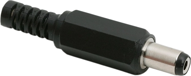 DC-Stecker 5,5 × 2,1 mm mit Knickschutz