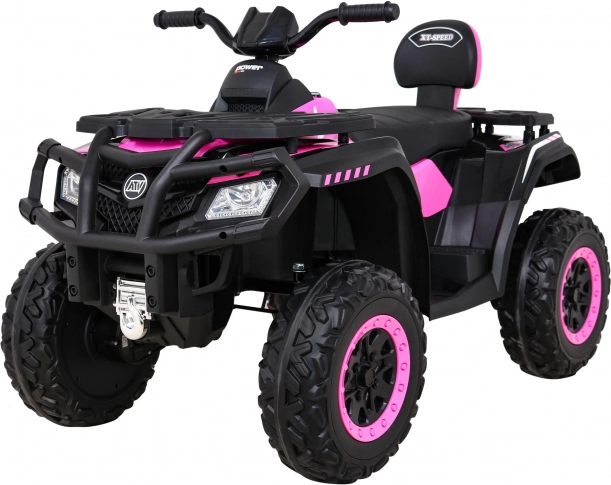 Kinder Elektro-Quad XT-Speed Rosa mit 4x4 Antrieb, LED und MP3