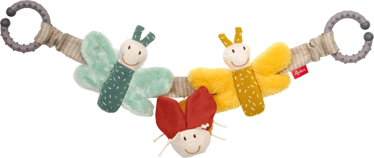 Sigikid Sensorik-Hängefigur Schmetterlinge mit Rassel 40 cm