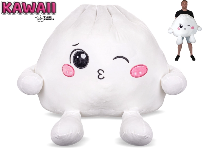 Plush Friends Kawaii zwinkerndes Plüsch-Bao-Knödelchen 60 cm - 1 Stück