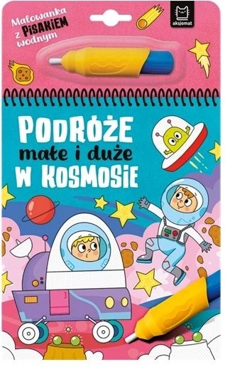 Malbuch mit Wasserstift – im Weltraum