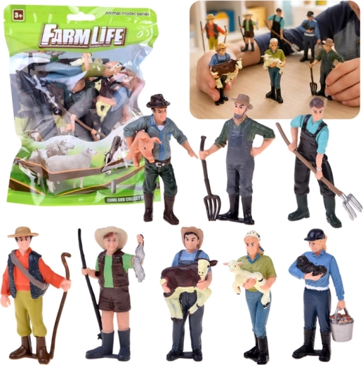 Farmfiguren – Set mit 8 Bauern Hop Hop Hop!