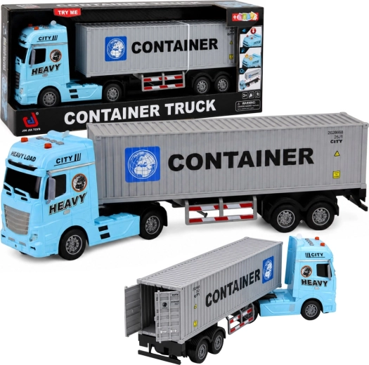 Kinder-Lkw mit Container, Licht und Sound, 54 cm – 1 Stück