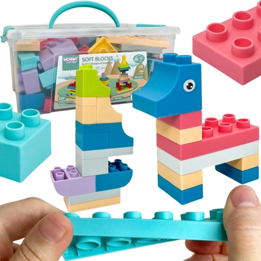 Woopie Soft Blocks – Set mit 99 Teilen im Box