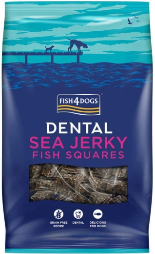 Hundesnacks Dental Sea aus weißem Seefisch – Quadrate 575 g