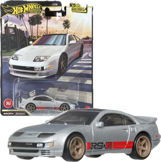 Hot Wheels Premium Boulevard Nissan 300ZX Twin Turbo 1:64, Metallmodell 7 cm