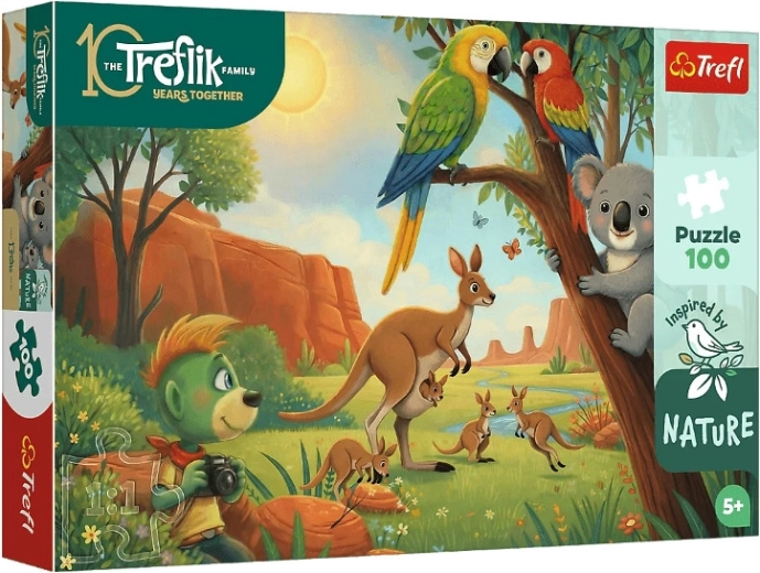 Trefl InspiredByNature Puzzle Koala und Kängurus 100 Teile