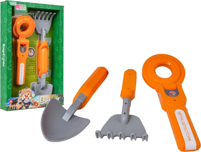 Set für kleine Entdecker mit Metalldetektor