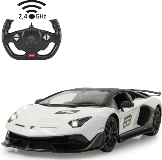 Jamara Lamborghini Aventador SVJ Performance RC Auto 1:14 weiß 2,4 GHz - 1 Stück
