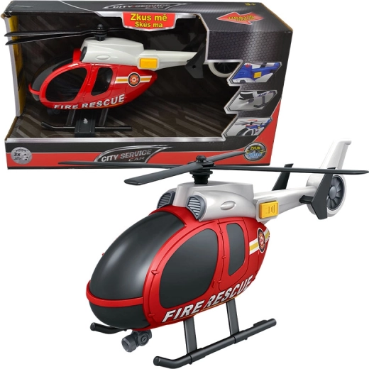 Feuerwehrhubschrauber 1:14 City Service Car mit Licht und Sound