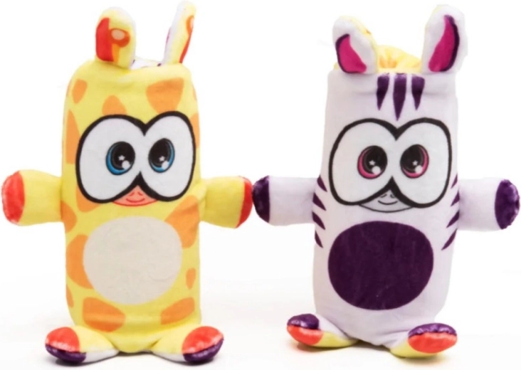 Plüsch-Wendespielzeug Giraffe/Zebra Dublusie