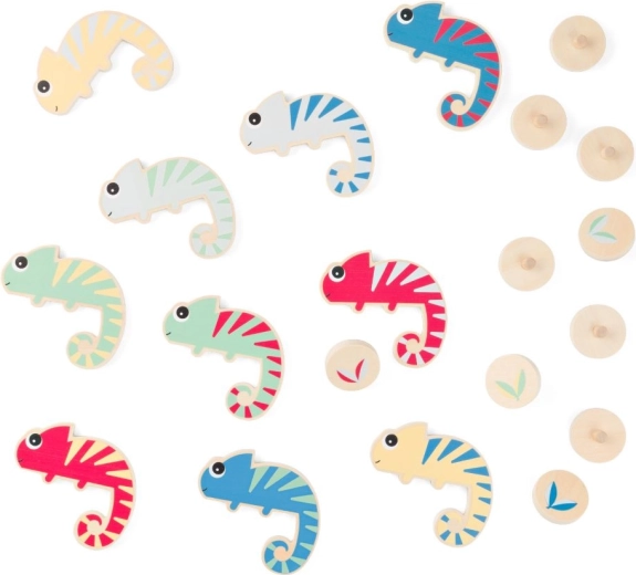 Chamäleon – die Jagd nach Farben Holz-Familienspiel