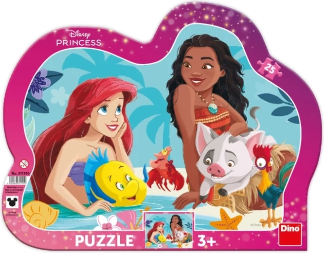 Dino Puzzle Ariel und Vaiana 25 Teile