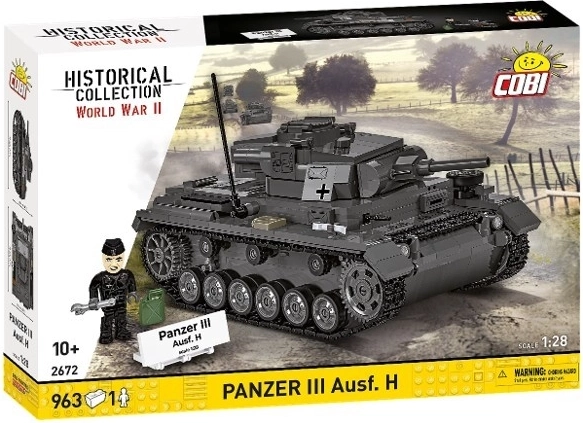 COBI Panzer III Ausf. H – Bausatz mit 963 Teilen (1:28)
