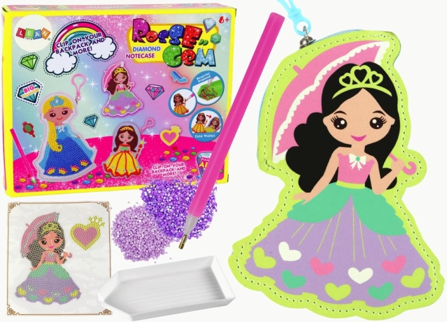 Diamond-Painting-Set – Prinzessinnen-Anhänger