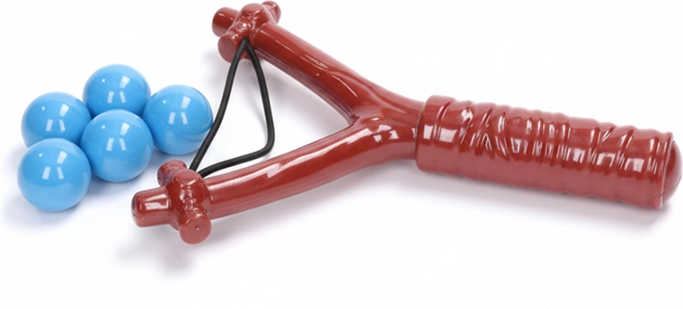 Schleuder mit 5 Bällen