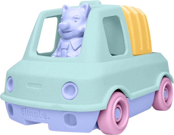Mintfarbener Müllwagen für Sand und Wasser Simple.