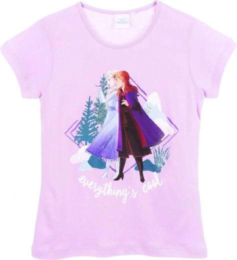 Mädchen-T-Shirt Frozen hellviolett