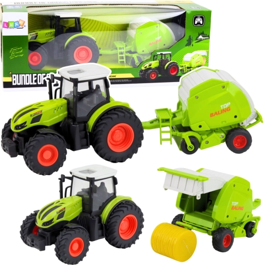 RC-Traktor mit Ballenpresse 1:24