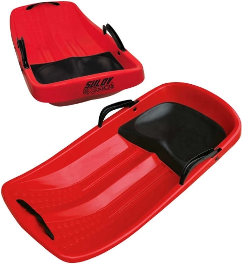 Sulov Extreme Kinderbob Šampion rot mit Sitz und Zugband