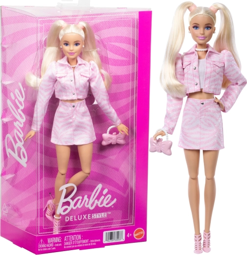 Barbie Deluxe Style rosa Denim – Modepuppe mit Accessoires