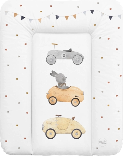 Ceba Baby weiche Wickelauflage für die Kommode 50 × 70 cm Basic Bunny Driver