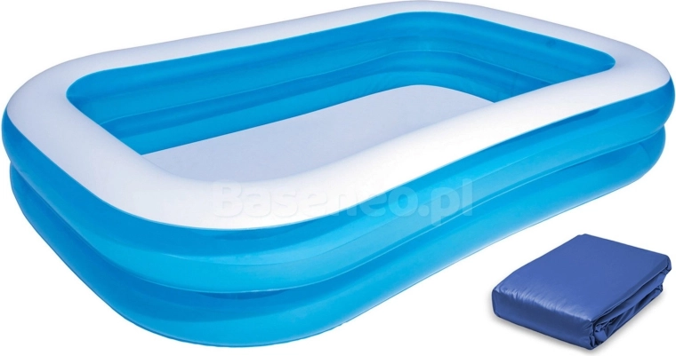 Familien‑Aufstellpool aufblasbar 262 × 175 × 51 cm mit Abdeckplane BESTWAY