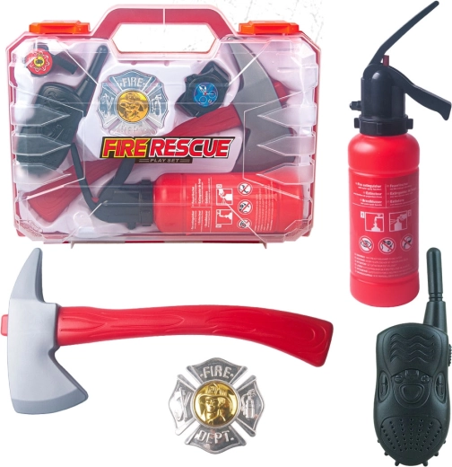 Feuerwehr-Set im Koffer – 6 Stück