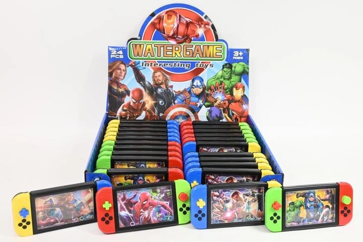 Taschen-Wasserspiel mit Heldenmotiv