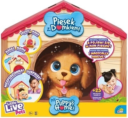 Interaktives Maskottchen Little Live Pets mit Häuschen