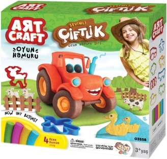 Art Craft Knet-Set zum Modellieren – Bauernhof 200 g
