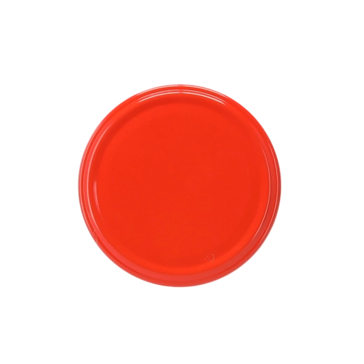 Deckel für Einmachgläser 82 mm, rot mit 6 Halteklammern