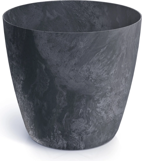 Blumentopf mit Betoneffekt 11,9 cm anthrazit