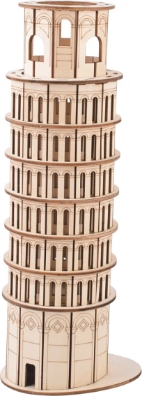 Holz 3D-Puzzle Schiefer Turm von Pisa
