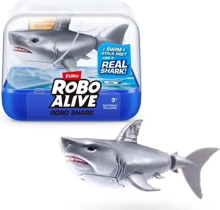 ZURU RoboAlive schwimmender Hai grau
