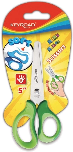 Kinderschere Keyroad Soft 12,5 cm grün
