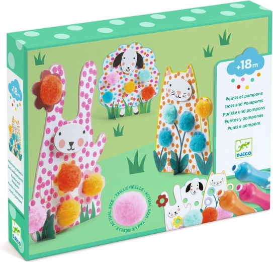 Djeco Kreativset Pompons im Gras