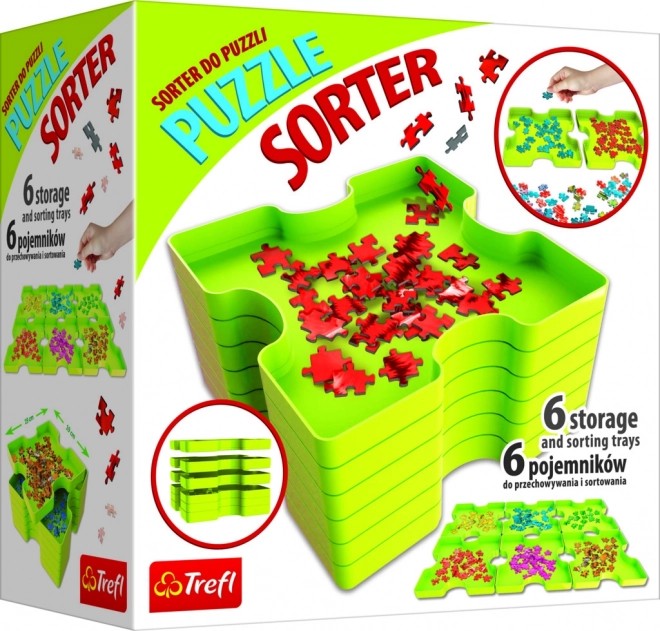 Puzzle-Sortierer mit Zubehör 6 Boxen Trefl