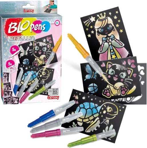 Blopens metallische Blasstifte, Set mit 8 Stück